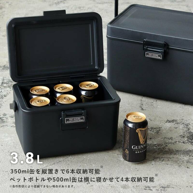 【新品】ポストジェネラル クーラーボックス アイスエラ ハードシェルクーラー 3.8L ブラック ポストジェネラル 保冷バッグ 
