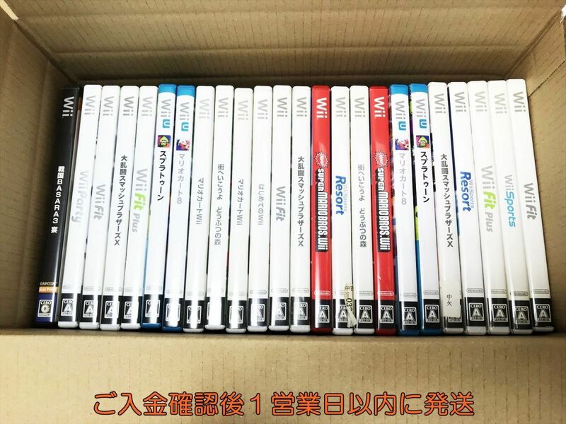 【1円】WiiU/Wii スプラトゥーン マリオカート ゲームソフト まとめ売り 未検品ジャンク F08-012yk/G4