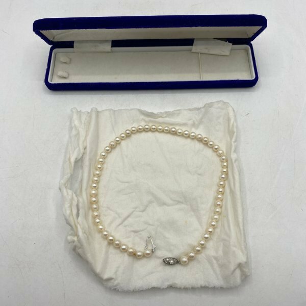 【真珠】ネックレス 銀製 シルバー刻印 パール