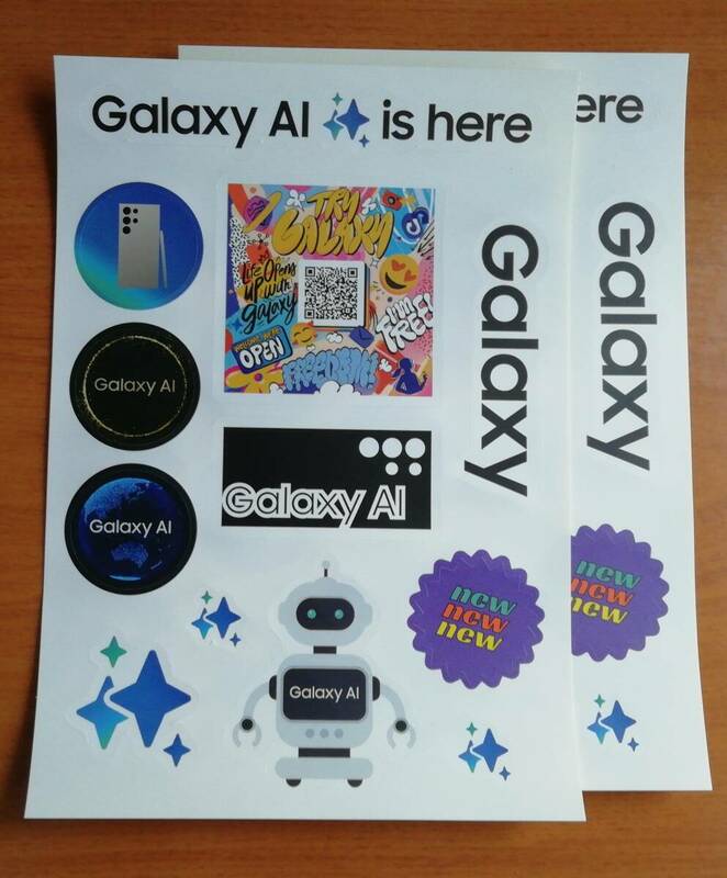 Galaxy AI　イベント配布シール　2枚