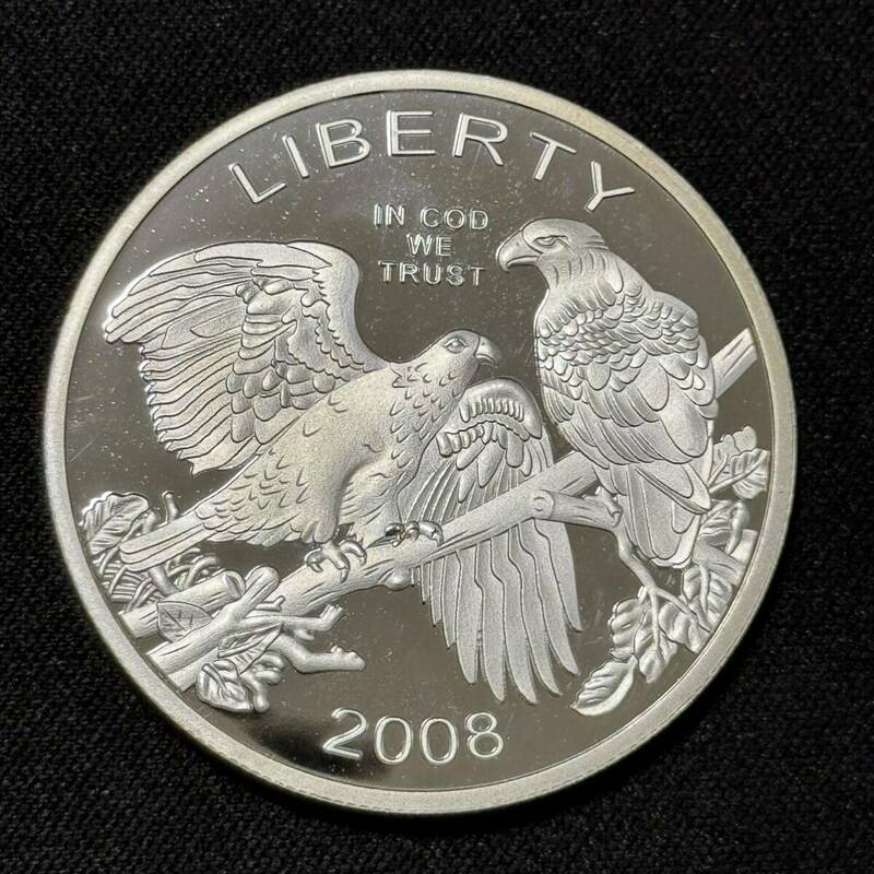 アメリカ 1オンス 銀貨 純銀 ドナルド J トランプ大統領 ホワイトハウス 銀メダル 横 