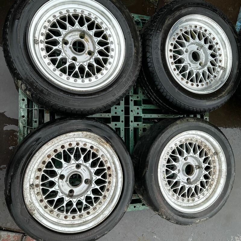 BBS RS RS032 15インチ 6.5J+17 114.3-4H 4本セット ジャンク 中古品　4穴
