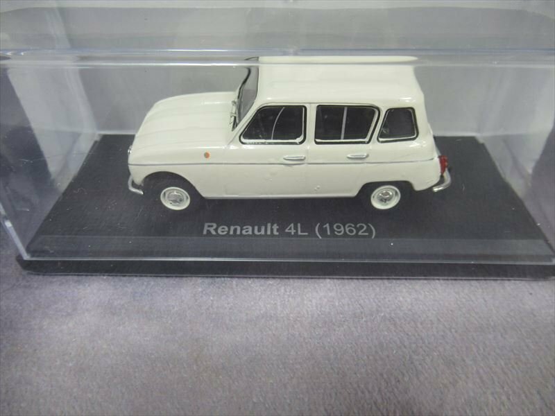 未開封 アシェット RENAULT 4L 1962年 ルノー 4L フランス 旧車 国産名車コレクション 1/43 ミニカー