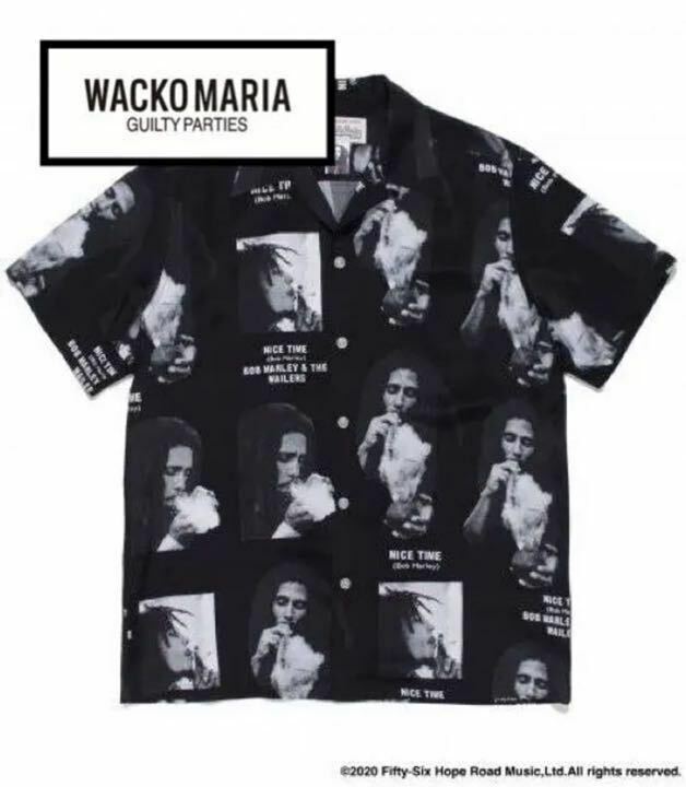 ワコマリア WACKO MARIA ボブ・マーリー シャツ ブラック　XL