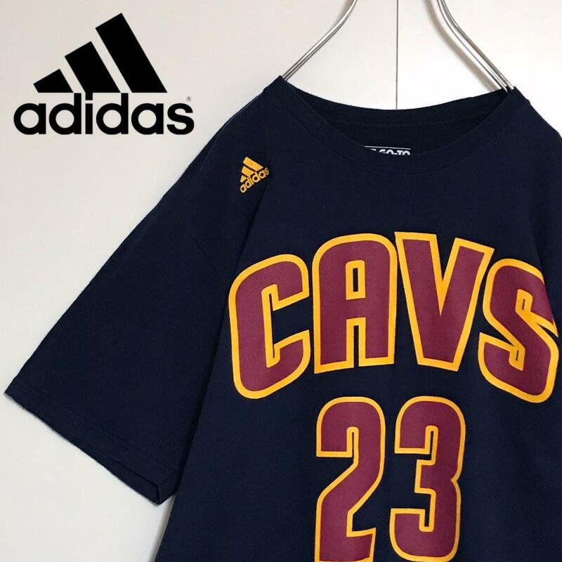 【人気Lサイズ】アディダス　NBA キャバリアーズ　プリントTシャツ　H841