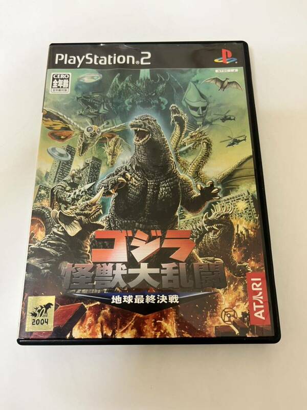 ★現状品★PS2 ゴジラ 怪獣大乱闘 地球最終決戦 ATARI プレステ2 ソフト ゲーム