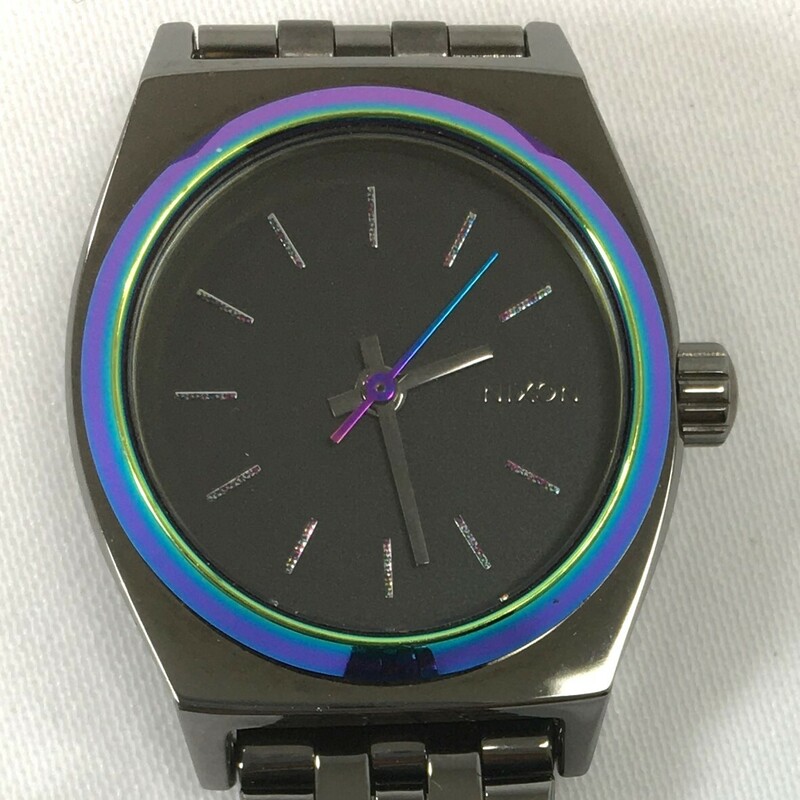 ニクソン NA3991698 スモールタイムテラー ブラック 文字盤 クオーツ レディース 腕時計 電池交換済 稼働品 NIXON SMALL TIME TELLER