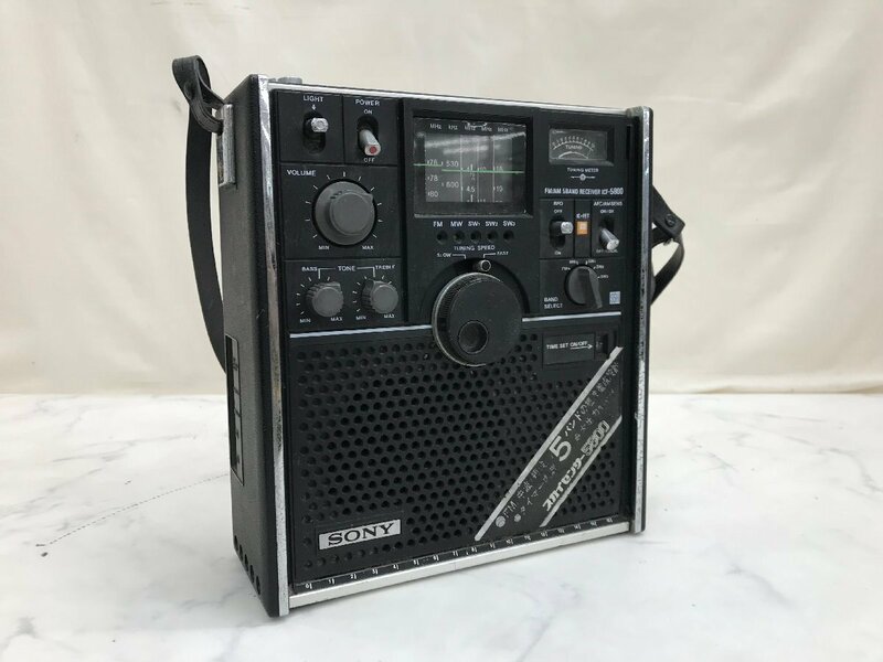 Y1585　ジャンク品　オーディオ機器　ラジオ　SONY　ソニー　ICF－5800