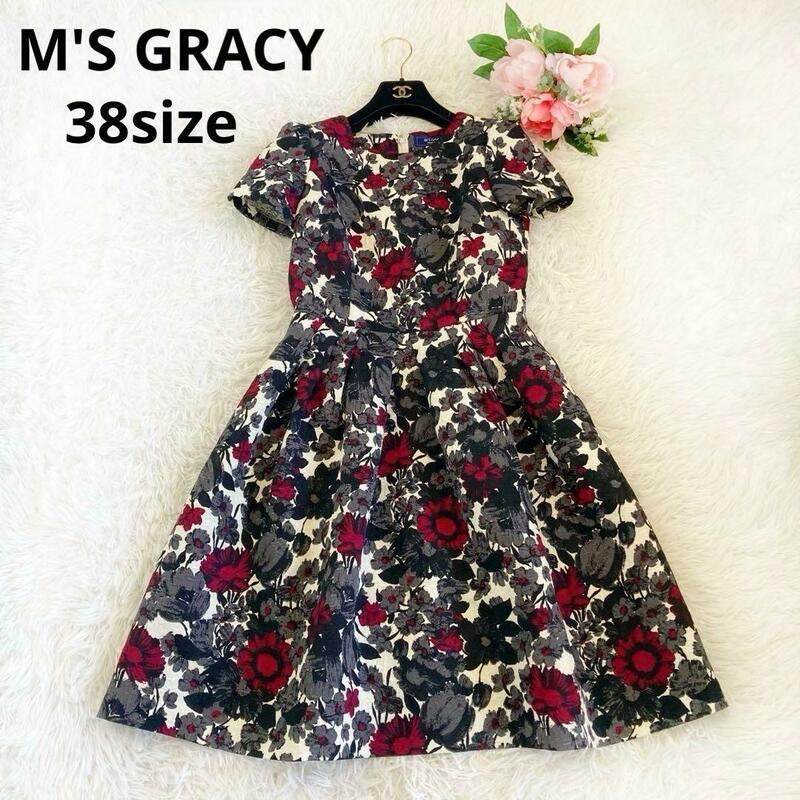 MS GRACY エムズグレイシー レディース 総柄 花柄 ワンピース ドレス
