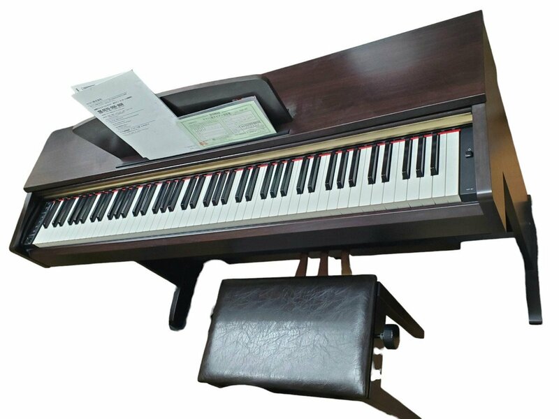 ◎【美品】YAMAHA ヤマハ ARIUS アリウス YDP-161 電子ピアノ ブラウン 楽器 説明書 保証書 椅子付 ニューダークローズウッド調 店頭引取可