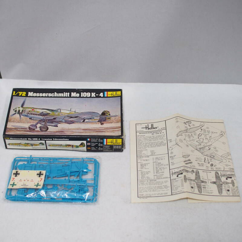 プラモデル エレール Heller 1/72 メッサーシュミット ドイツ　Me 109 K-4 Messerschmitt Me 109 K-4 未組み立て 中古保管品 管理490-18