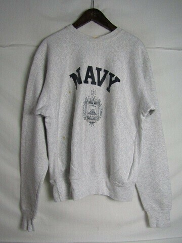 90年代　USA製　U.S.NAVAL ACADEMY STORE U.S.NAVY　スウェット　ネイビー　Lサイズ位