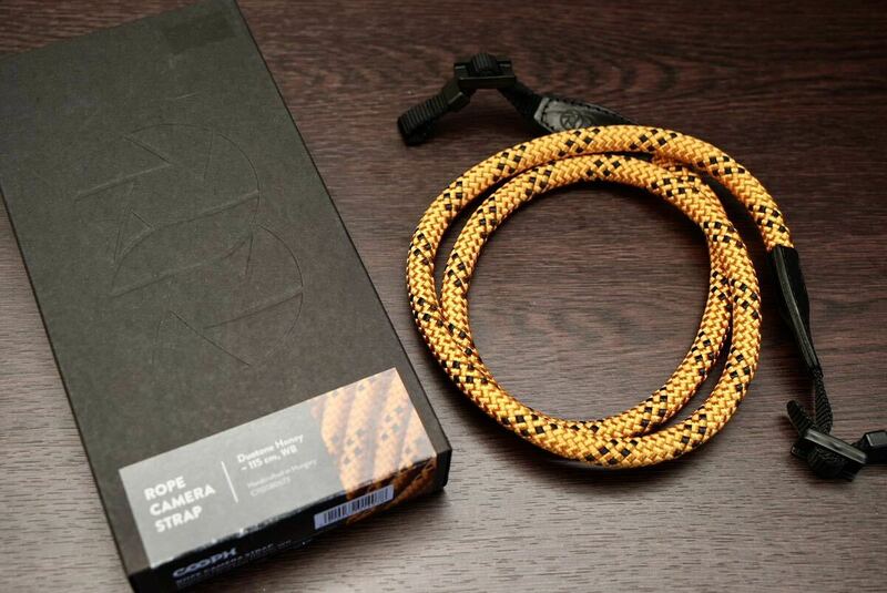 COOPH クーフ Rope Camera Strap 115cm [カメラ用ネックストラップ ロープカメラストラップ ウェビングバンド デュオトーン ハニー]美品