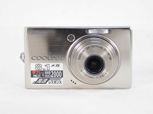 NIKON ニコン COOLPIX S510 NIKKOR 3X OPTICAL ZOOM VR 5.7-17.1mm 1:2.8-4.7 デジタルカメラ シャッター確認済み