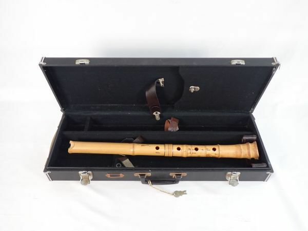 尺八 篁山調 精華 約55cm 楽器 和楽器 竹製 ハードケース 現状品