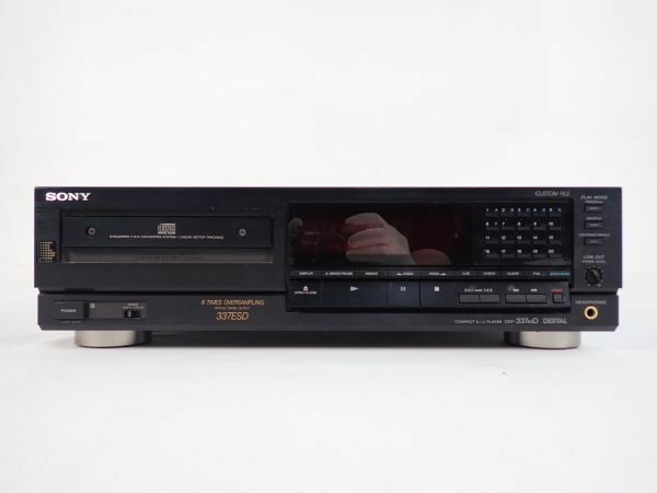 SONY ソニー CDプレーヤー CDデッキ 337ESD オーディオ機器 音響機器 通電のみ確認済み ジャンク品
