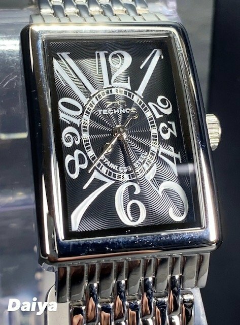 新品 テクノス TECHNOS 正規品 腕時計 アナログ腕時計 クオーツ ステンレス 3気圧防水 トノー型 シルバー ブラック シンプル プレゼント
