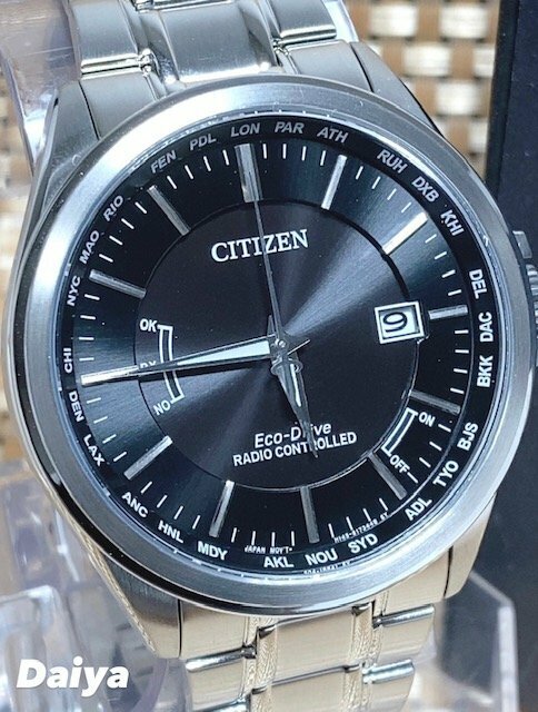 新品 腕時計 正規品 シチズン CITIZEN EcoDrive エコドライブ RADIO CONTROLLED クロノグラフ アナログ腕時計 ステンレス カレンダー 防水