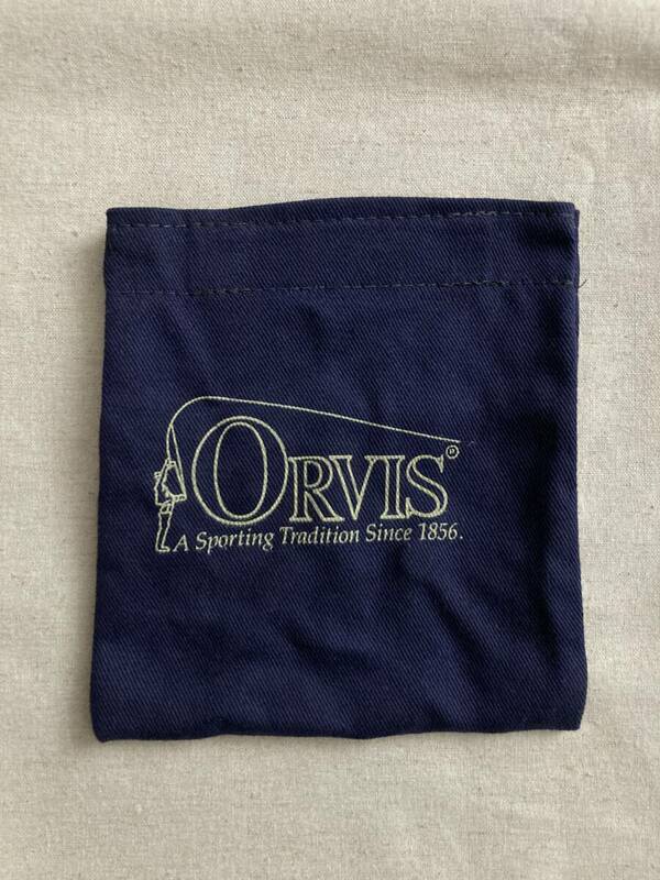 【ORVIS】リール袋 マジック開閉 ネイビー 替スプール 保管 小物入れなど フィッシング 渓流釣り オービス 