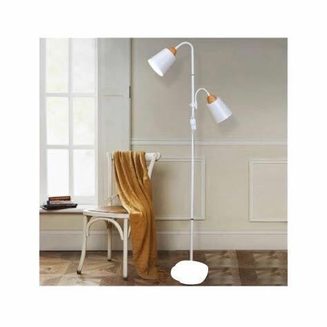 フロアスタンド・ランプ フロアライト木製フロアランプLED錬鉄製の個性垂直調節可能なフロアランプ読書ランプ おしゃれ