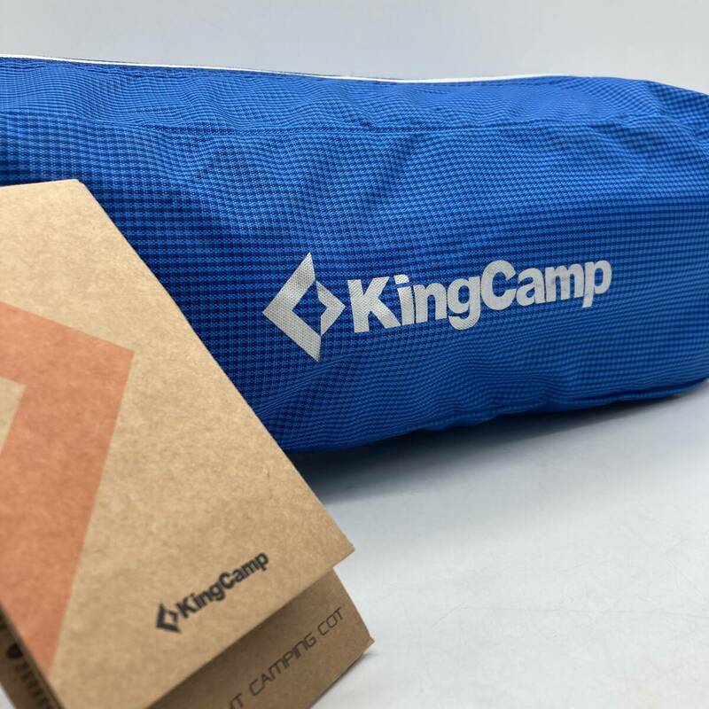 【タグ付き】KingCamp アウトドアベッド 超軽量 キャンプ コット折りたたみ 簡易ベッド 防災 車中泊 テント用 190×64×12cm /Y21286-K3