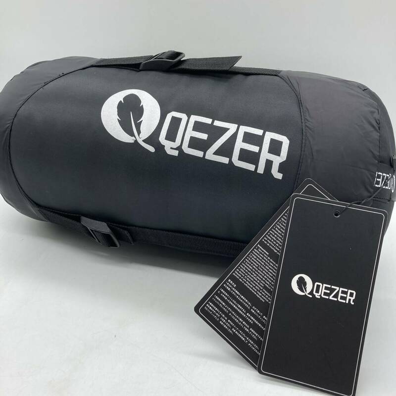 【タグ付き】QEZER マミー型シュラフ 右開き QDM-500 アウトドア キャンプ 登山 車中泊 防災用 /Y21932-K3