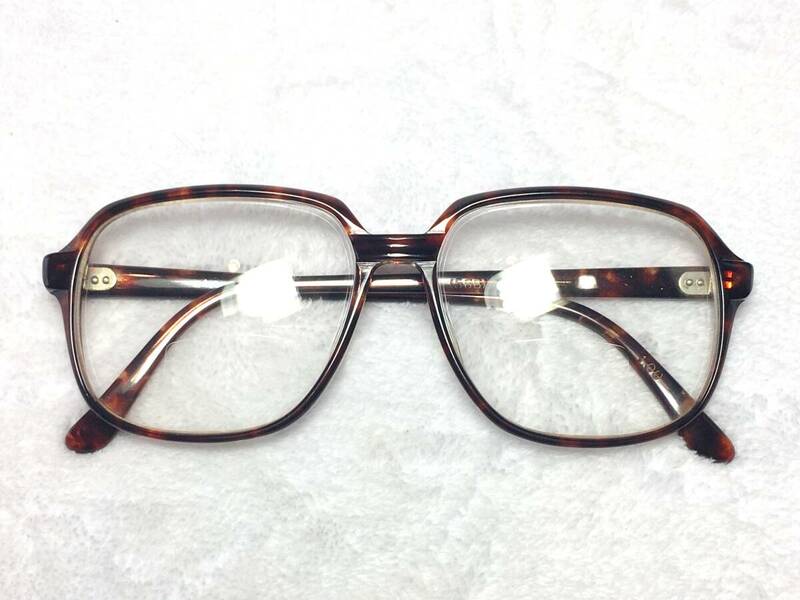 デッドストック Bamlex セル 眼鏡 BM100 ブラウン デミ 老眼鏡 1.00 ビンテージ 未使用 セミオート パリ型 メタル フレーム 昭和 レトロ