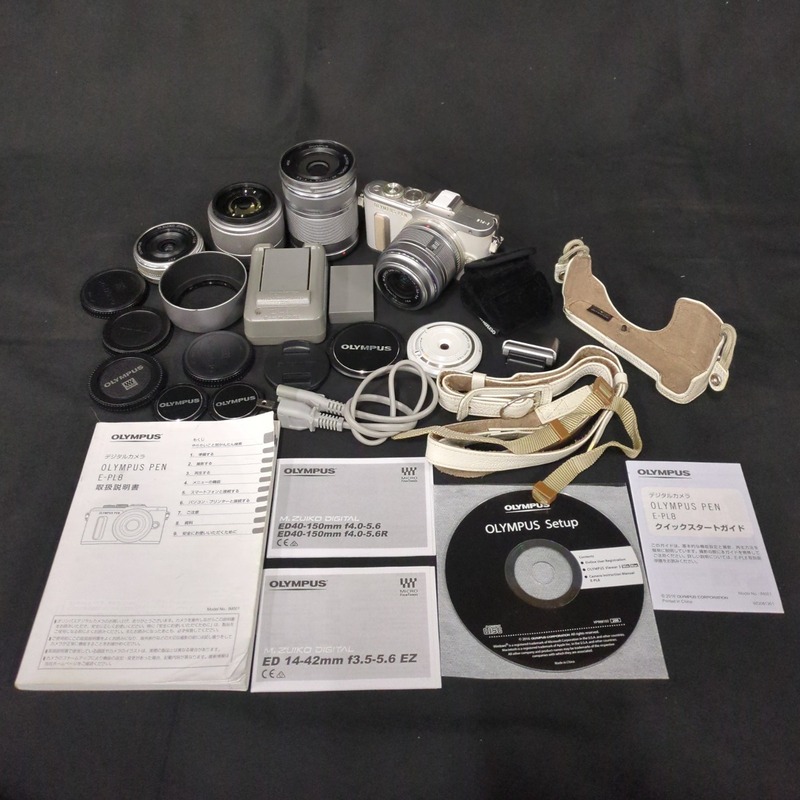1円 OLYMPUS PEN E-PL8 14-42mm 1:3.5-5.6 40-150mm 1:4-5.6 含む ミラーレス一眼 カメラ セット Ｃ262052