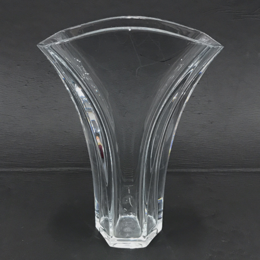 バカラ 花瓶 ギンコ M フラワーベース クリスタルガラス 高さ24㎝ インテリア雑貨 花器 Baccarat 保存箱付