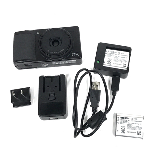 1円 RICOH GRIII GR LENS 18.3mm 1:2.8 コンパクトデジタルカメラ 通電確認済み C271659