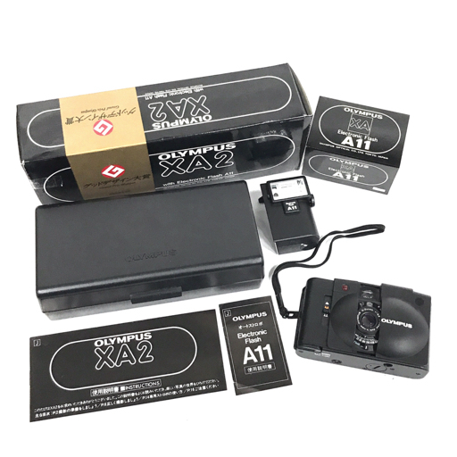 1円 OLYMPUS XA2 A11 Electronic Flash D.ZUIKO 1:3.5 35mm コンパクトフィルムカメラ オリンパス Ｃ261430