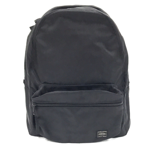 美品 ポーター ラウンド 808-06855 リュックサック バックパック ブラック カバン PORTER ROUND DAYPACK