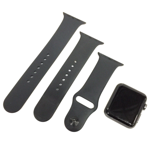 1円 Apple Watch Series3 42mm GPSモデル MTF32J/A A1859 スペースグレイ スマートウォッチ 本体