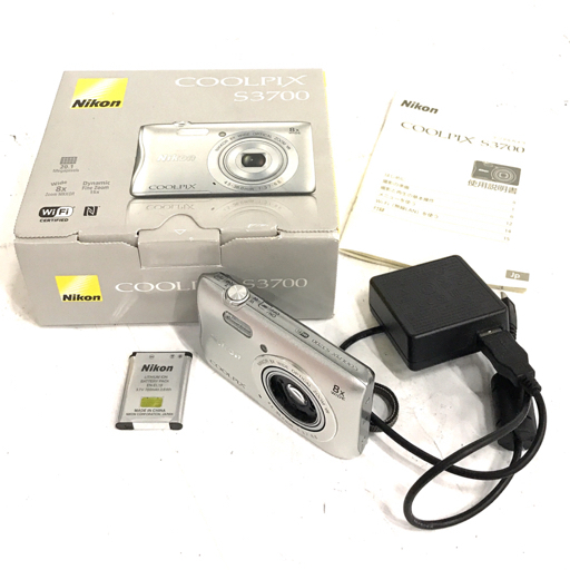 Nikon COOLPIX S3700 4.5-36.0mm 1:3.7-6.6 コンパクトデジタルカメラ 光学機器 QR061-348