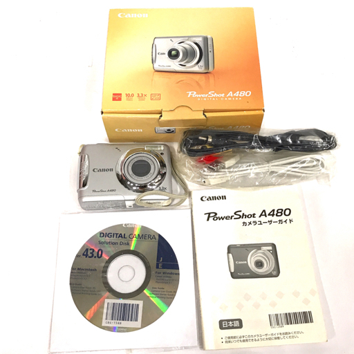 CANON PowerShot A480 6.6-21.6mm 1:3.0-5.8 コンパクトデジタルカメラ QG062-157