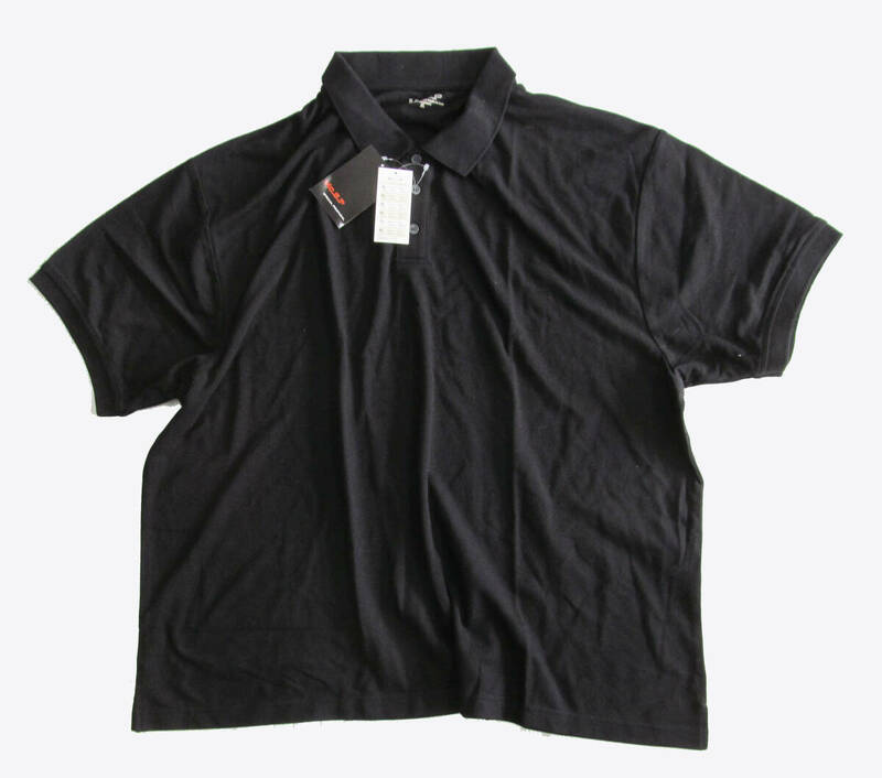 未使用 MC.S.P 大きいサイズ 黒 半袖 ポロシャツ 5L 4XL d95