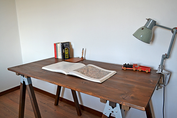 Sawhorse Table 120 2x2 木製脚 馬脚 アンティーク テーブル 什器 アトリエ ワーク デスク 無垢 大きい ソーホース キャンプ マルシェ
