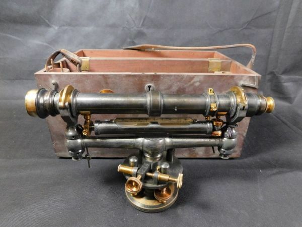 アンティーク W＆L.E.GURLEY TROY N.Y 測量機 経緯儀 トランシット レベル Antique Surveying instrument 明治 大正時代