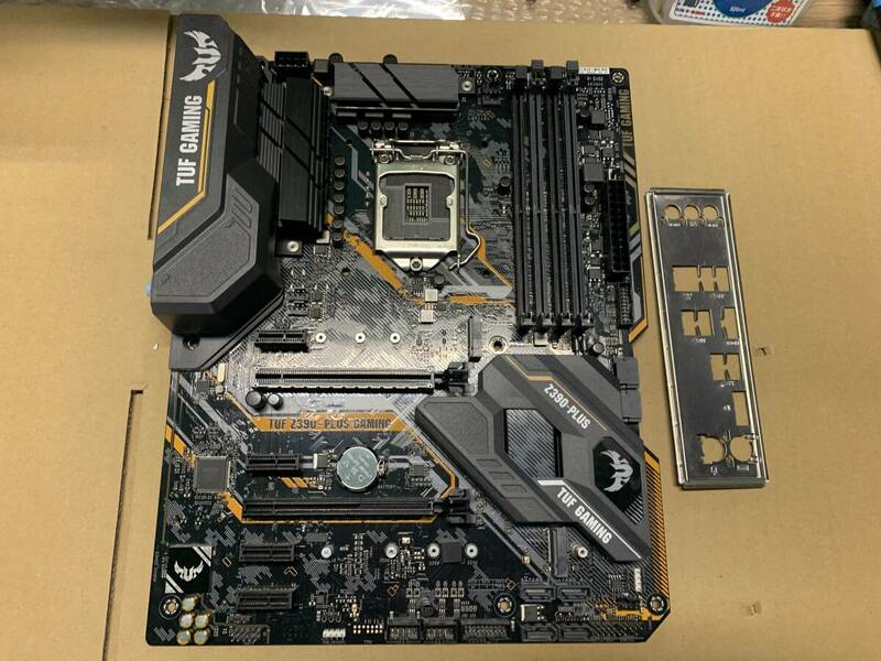 ★中古品 BIOS確認 ASUS TUF Z390-PLUS GAMING LGA1151マザーボード IOパネル付属★