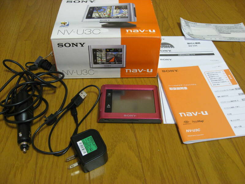 ★中古/ジャンク扱い　SONY/ソニー製 ポータブルナビnav-u NV-U3C