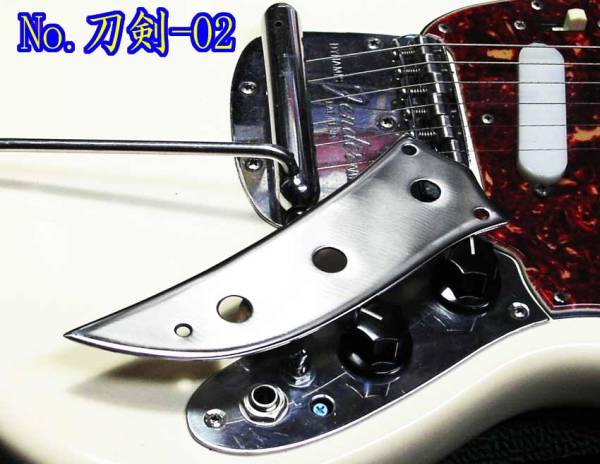 *手作り品　Mustang / ムスタング用 コントロール・プレート / 刀剣タイプ　ステンレス製 を1枚出品です。（NO.刀剣-02）