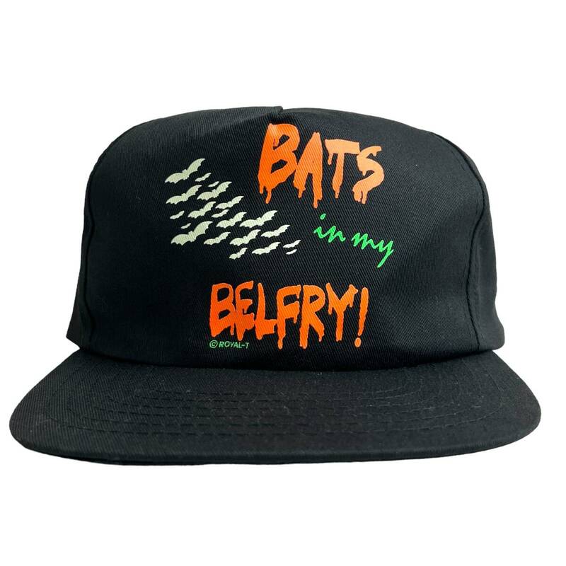 【キャップ / 帽子】BATS in my BELFRY ビンテージ トラッカーキャップ ブラック　黒　オレンジ　橙　ホワイト　白　グリーン　緑