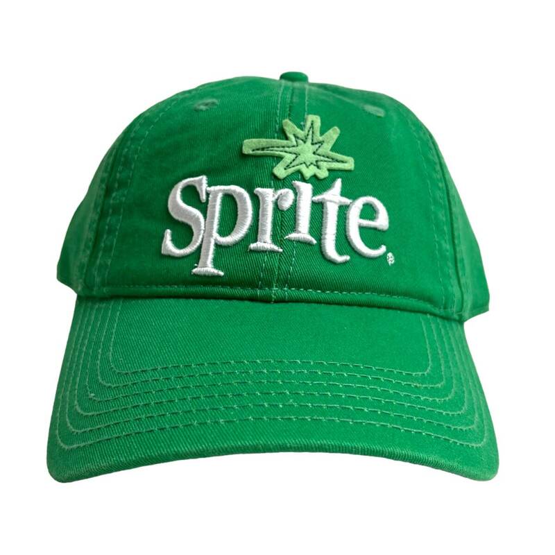 【キャップ / 帽子】Sprite (スプライト) Official Licensed Product 公式商品　刺繍ロゴ　グリーン　緑 ホワイト 白　古着　アメカジ