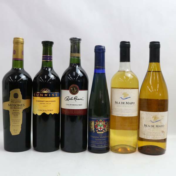 【6本セット】ワイン各種（ミシオネス デ レンゴ カベルネ シラー リザーヴ 2006 14％ 750ml 等）S24D260028