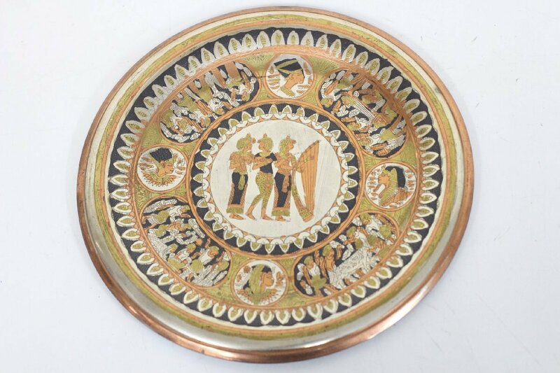 ▲エジプト 飾り皿 壁掛け皿 インテリア
