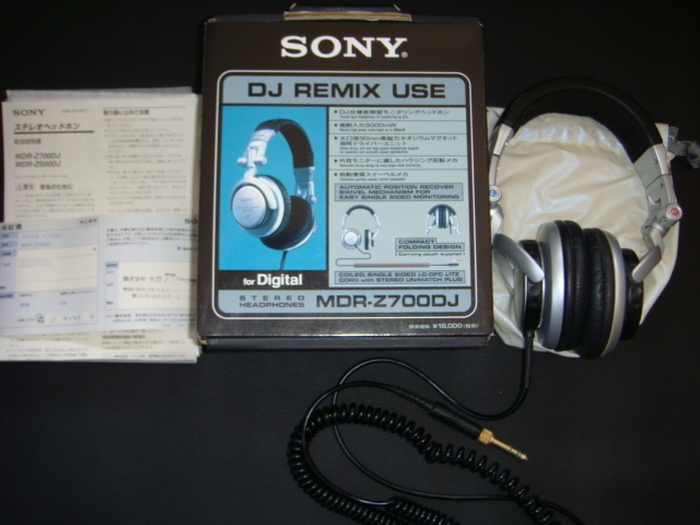 激レア 1999年購入 正規 SONY ソニー ヘッドフォン ヘッドホン MDR-Z700DJ 動作確認済 付属品完備
