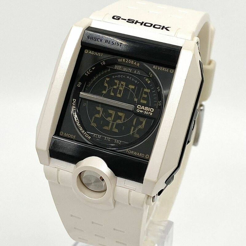 CASIO G-SHOCK 腕時計 QW-3078 G-8100A デジタル ブラック ホワイト 黒 白 カシオ Gショック Y962