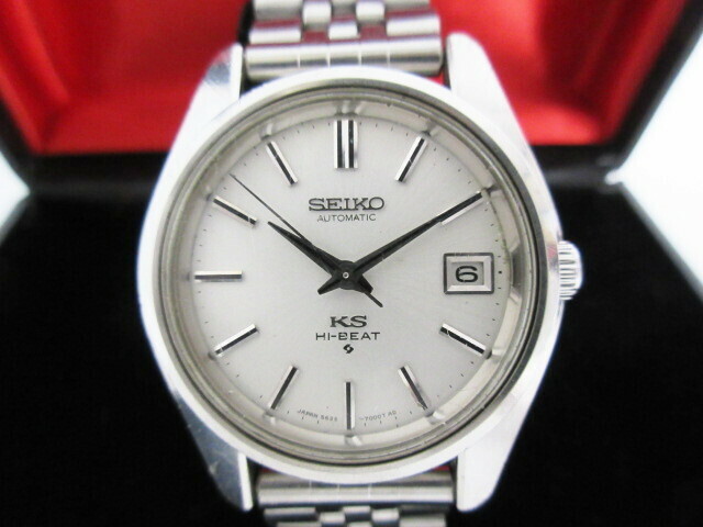 OH済 SEIKO KS HI-BEAT キングセイコー ハイビート 5625-7000 自動巻 メダリオン デイト メンズ 腕時計 