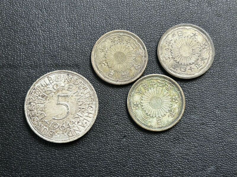 B 5マルク ドイツ　1964 鳳凰 小型50銭銀貨 大正12年 大正14年　古銭 銀貨 貨幣　外貨　コイン