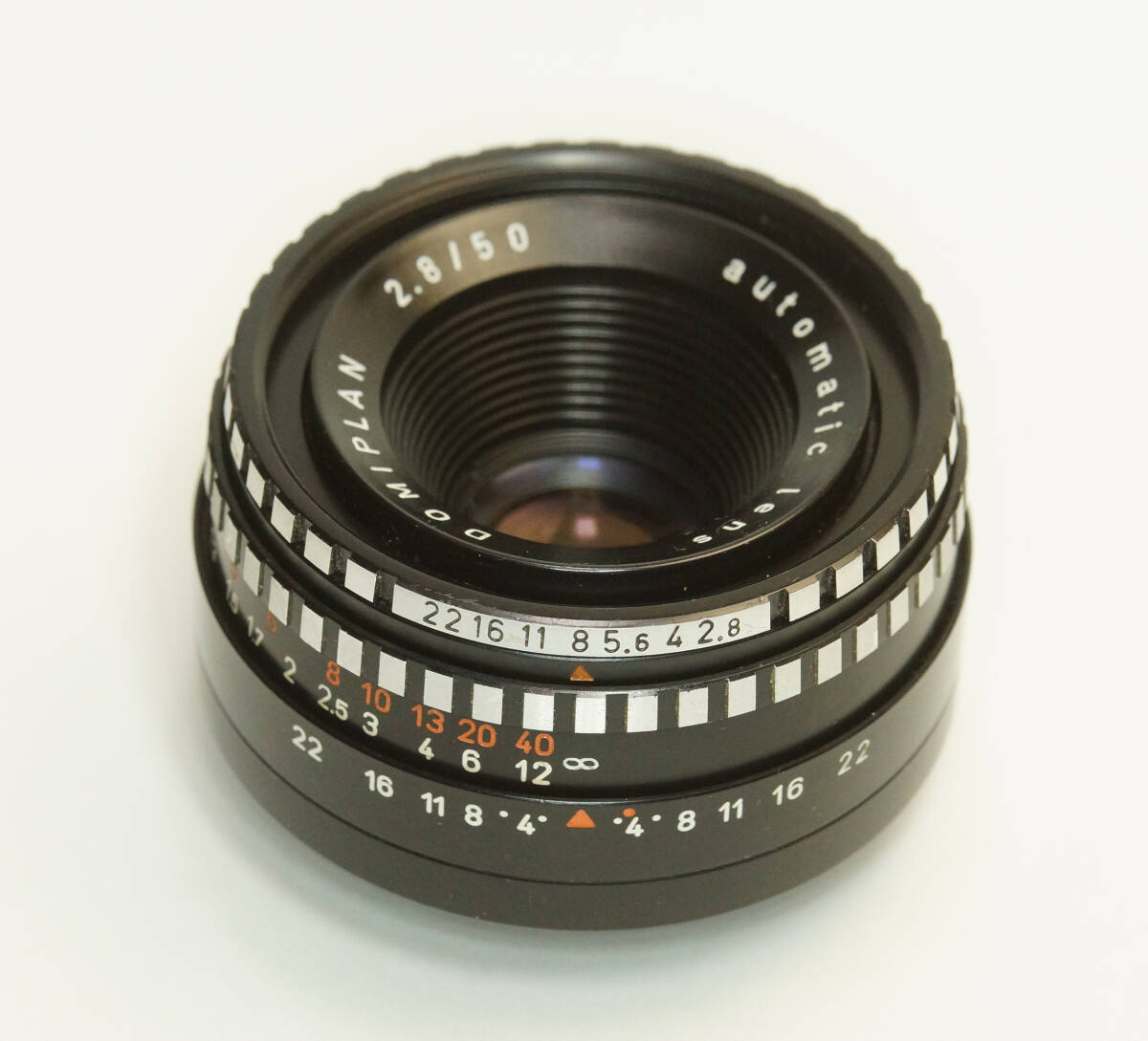 ドイツ製 Meyer-Optik Domiplan 2.8/50 ゼブラ M42 277NB-476 後期型 ドミプラン Triplet